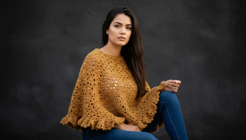 Free Crochet Poncho Pattern for Beach and Vacation Looks — photo 2