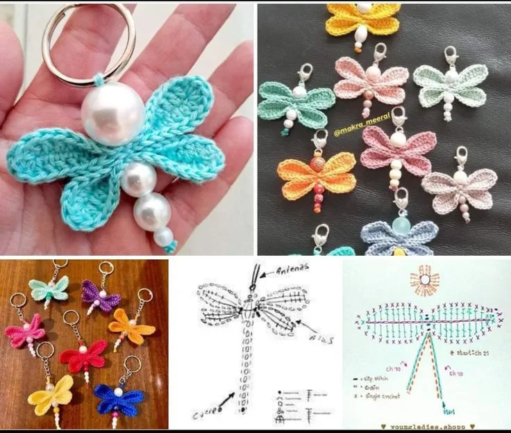 Little Stitched Dragonfly Charm: A Fun Amigurumi Keychain Pattern — photo 2