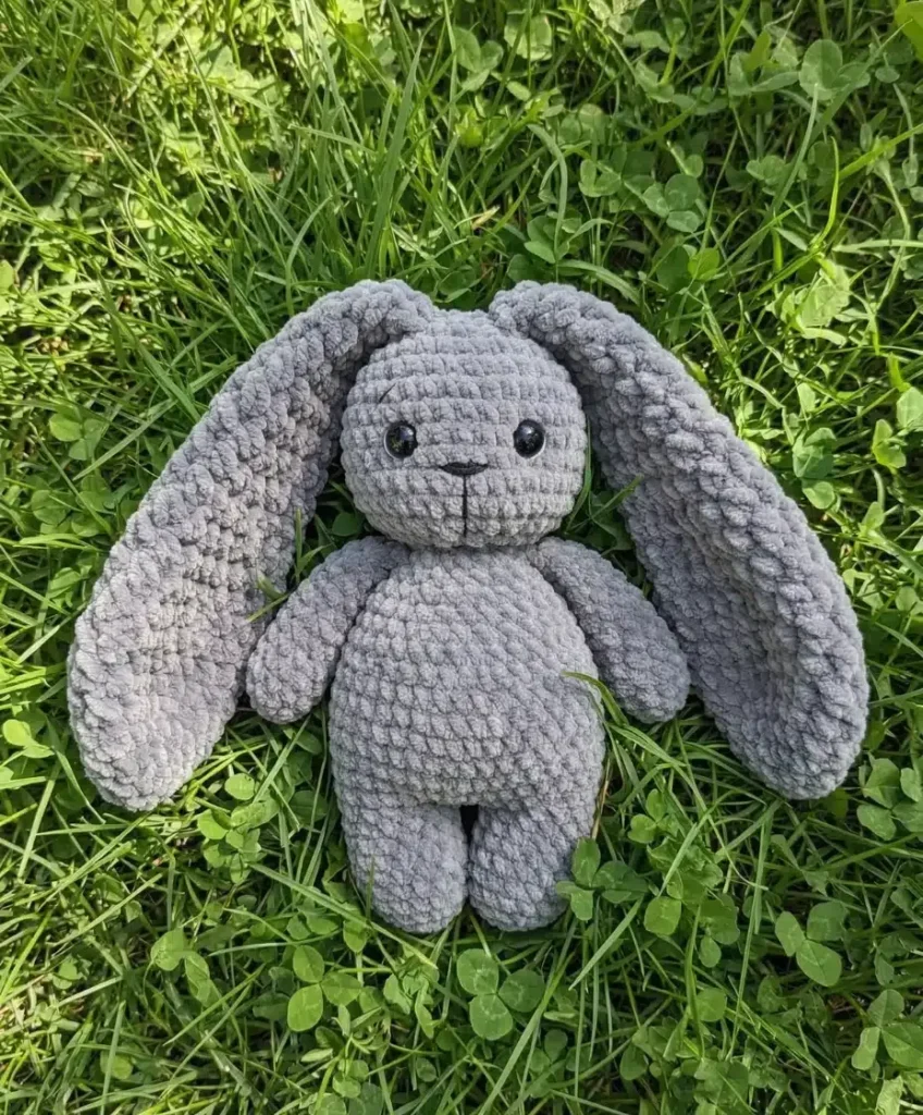 Amigurumi Bunny Crochet Pattern – Soft Chenille Plushie (20 cm)