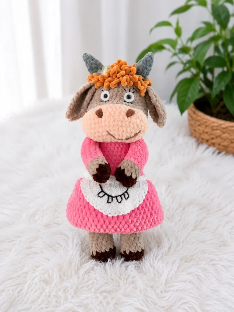 Burenka Dasha Amigurumi Cow – Free Crochet Pattern