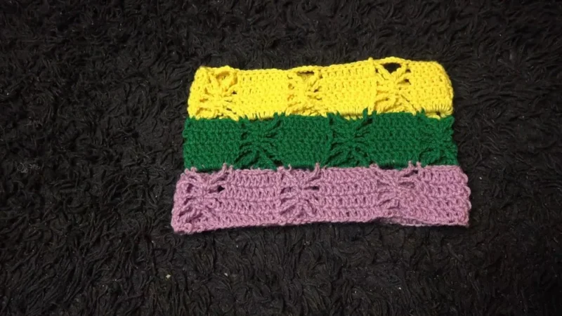 Colorful slouchy hat crochet pattern for beginners — photo 3