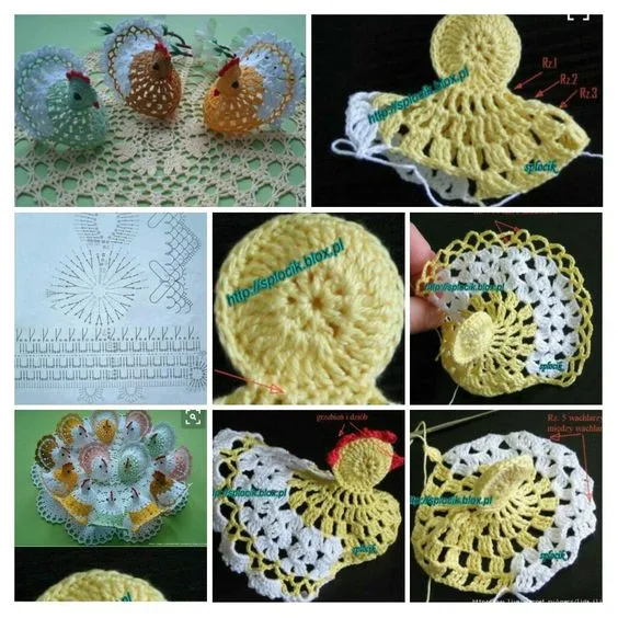 Little crochet chicken for shelf and basket decor — photo 4