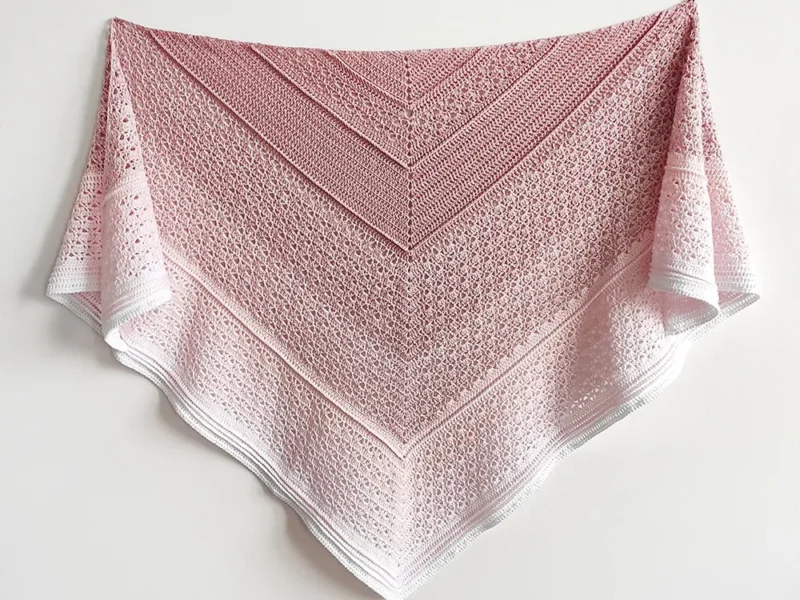 Crochet Magnolia Lace Shawl Pattern: Elegant Lightweight Wrap