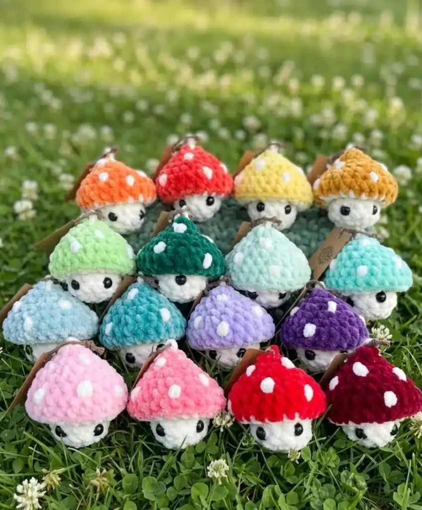Crochet Mini Pops: Mushroom & Jellyfish Amigurumi Pattern