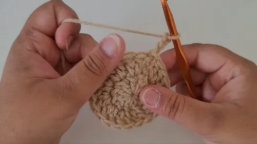 Crochet mushroom bag pattern with drawstring closure β photo 2