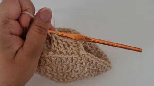 Crochet mushroom bag pattern with drawstring closure β photo 3