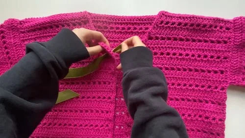 Crochet Ribbon Tie-Front Cardigan Pattern For Beginners β photo 2