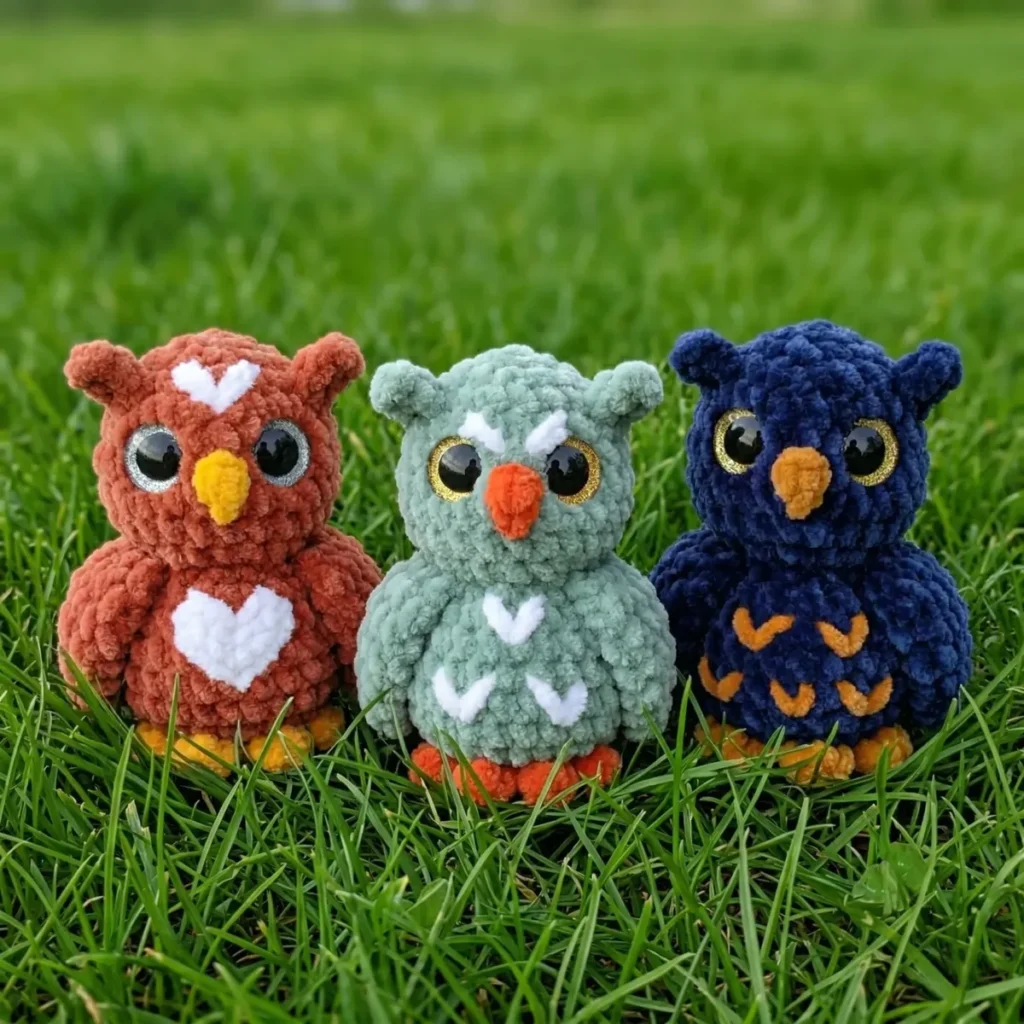 Little owl keychain: a small amigurumi crochet pattern