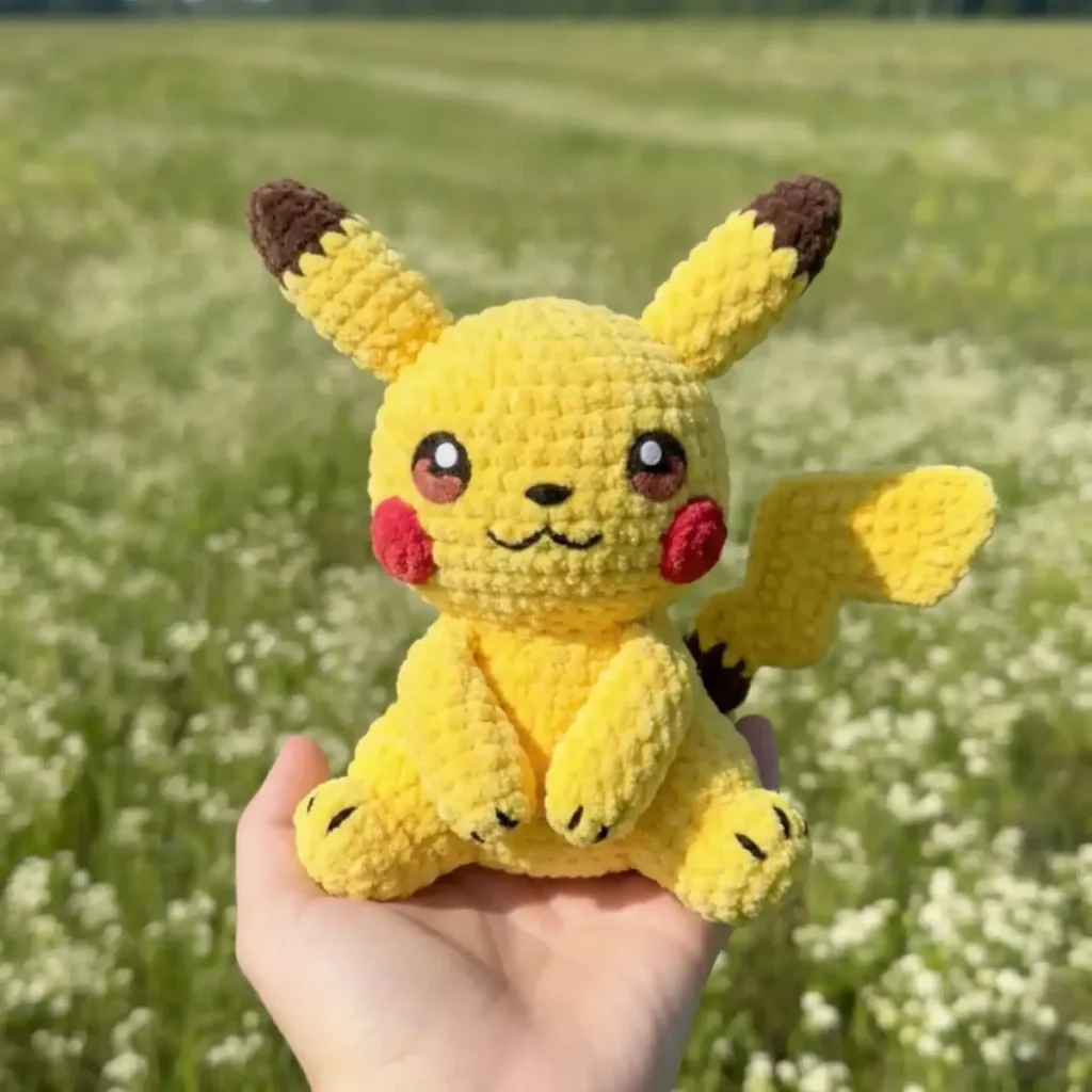 Pikachu Crochet Pattern: Free Amigurumi Pattern (2 Sizes)
