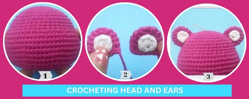 Pink strawberry bear amigurumi crochet pattern — photo 2