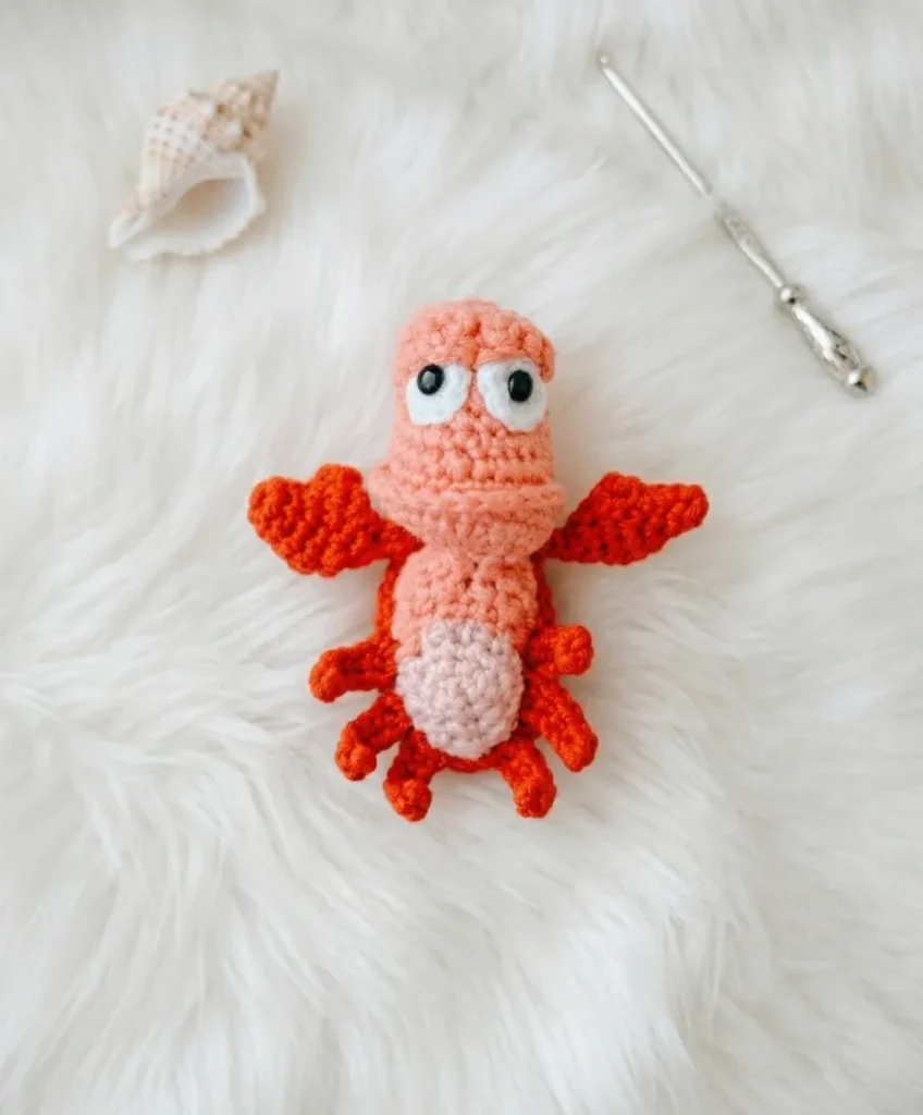 Sebastian the crab amigurumi: a tiny crochet pattern