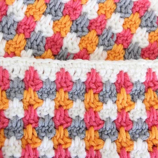 Spiked treble granny cowl crochet pattern — photo 3