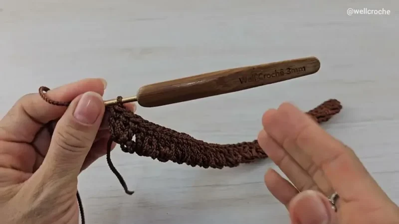Structured crochet nany bag with elongated double crochet — photo 3