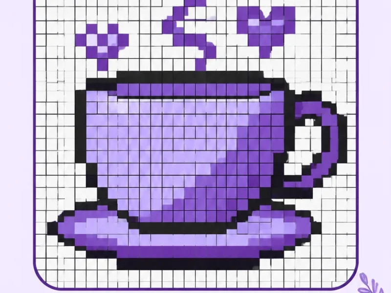 30×30 Grid Crochet Pattern for a Pixel Art Panel