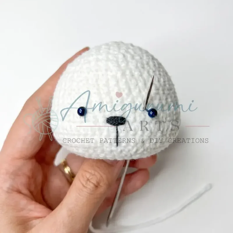 Bear in frog costume amigurumi crochet pattern — photo 2