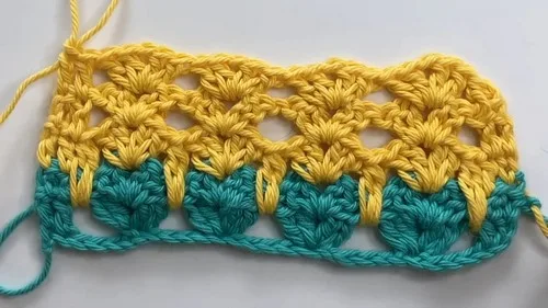 Cat stitch crochet pattern for a textured blanket — photo 2