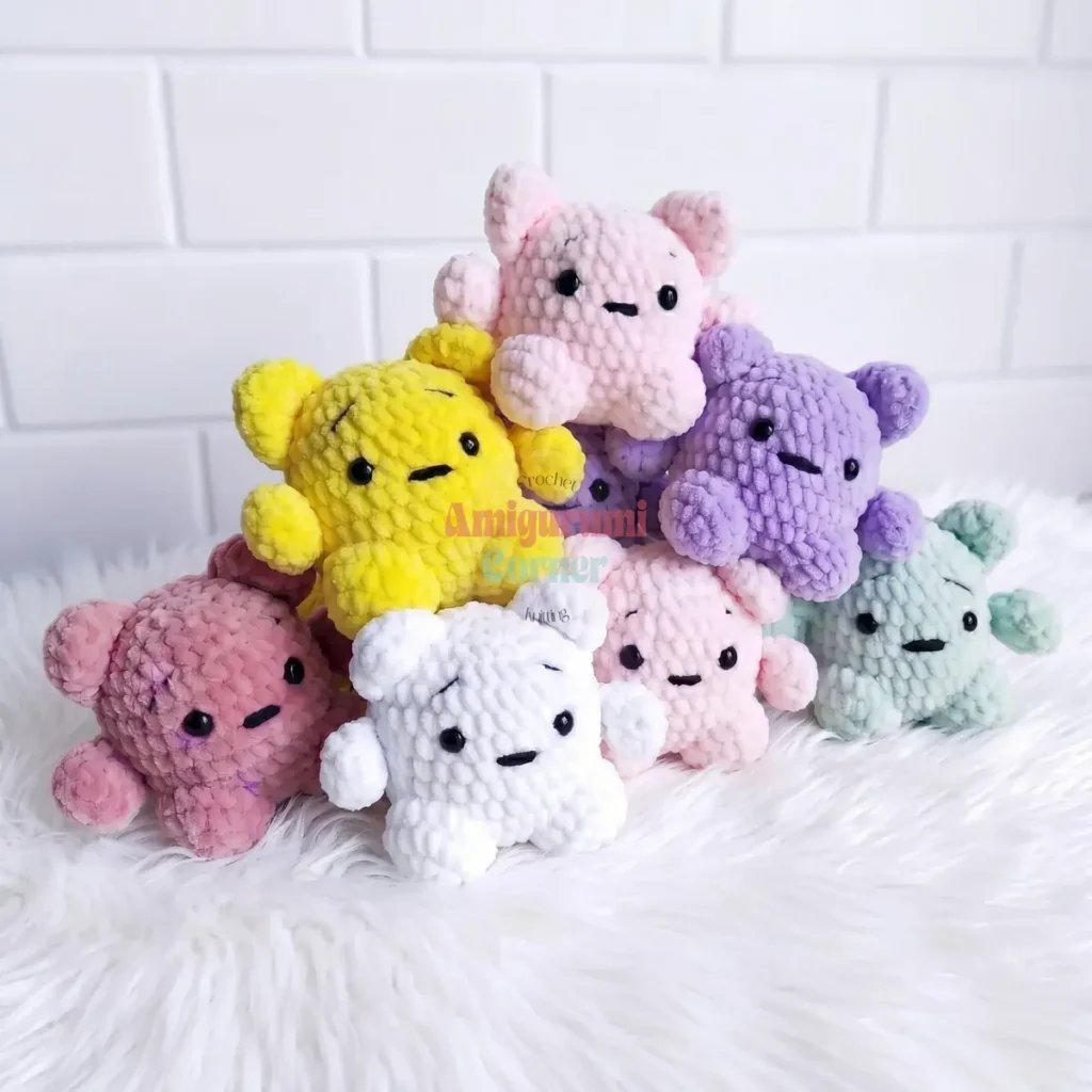 Crochet amigurumi cat pattern for beginners