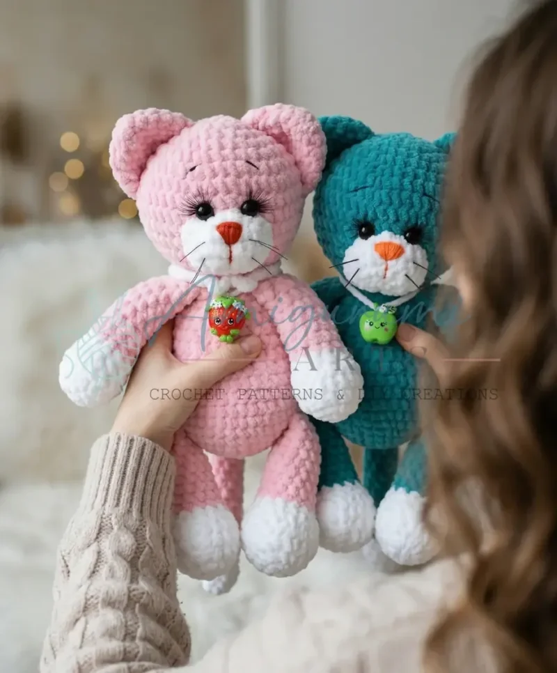 Crochet amigurumi cat pattern for a plush 32 cm toy — photo 2