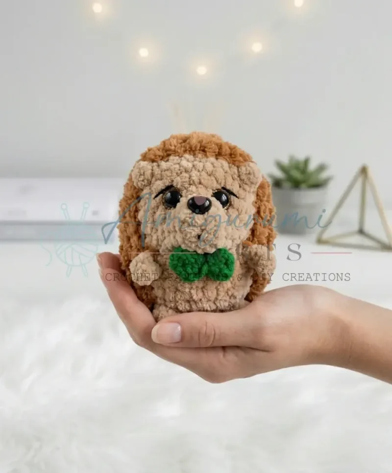 Crochet hedgehog amigurumi pattern for beginners — photo 3