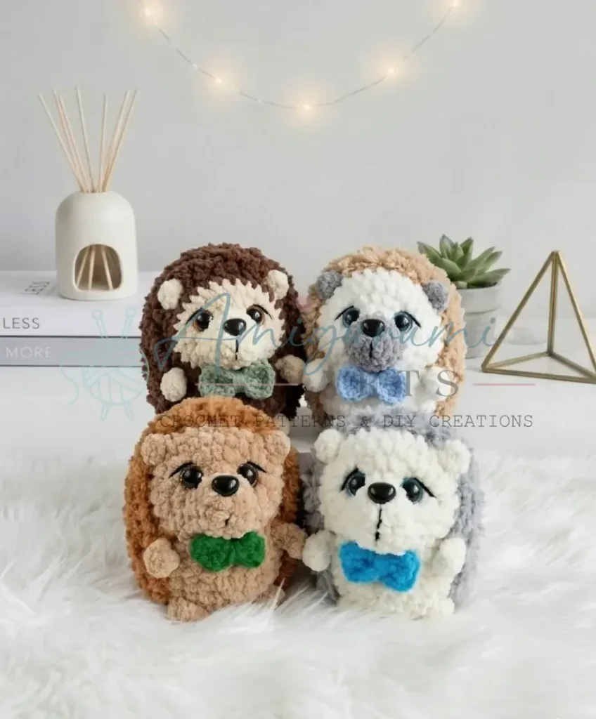 Crochet hedgehog amigurumi pattern for beginners