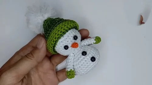 How to crochet a snowman ornament β photo 4