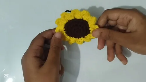 Crochet sunflower hair band pattern without any glue — photo 2