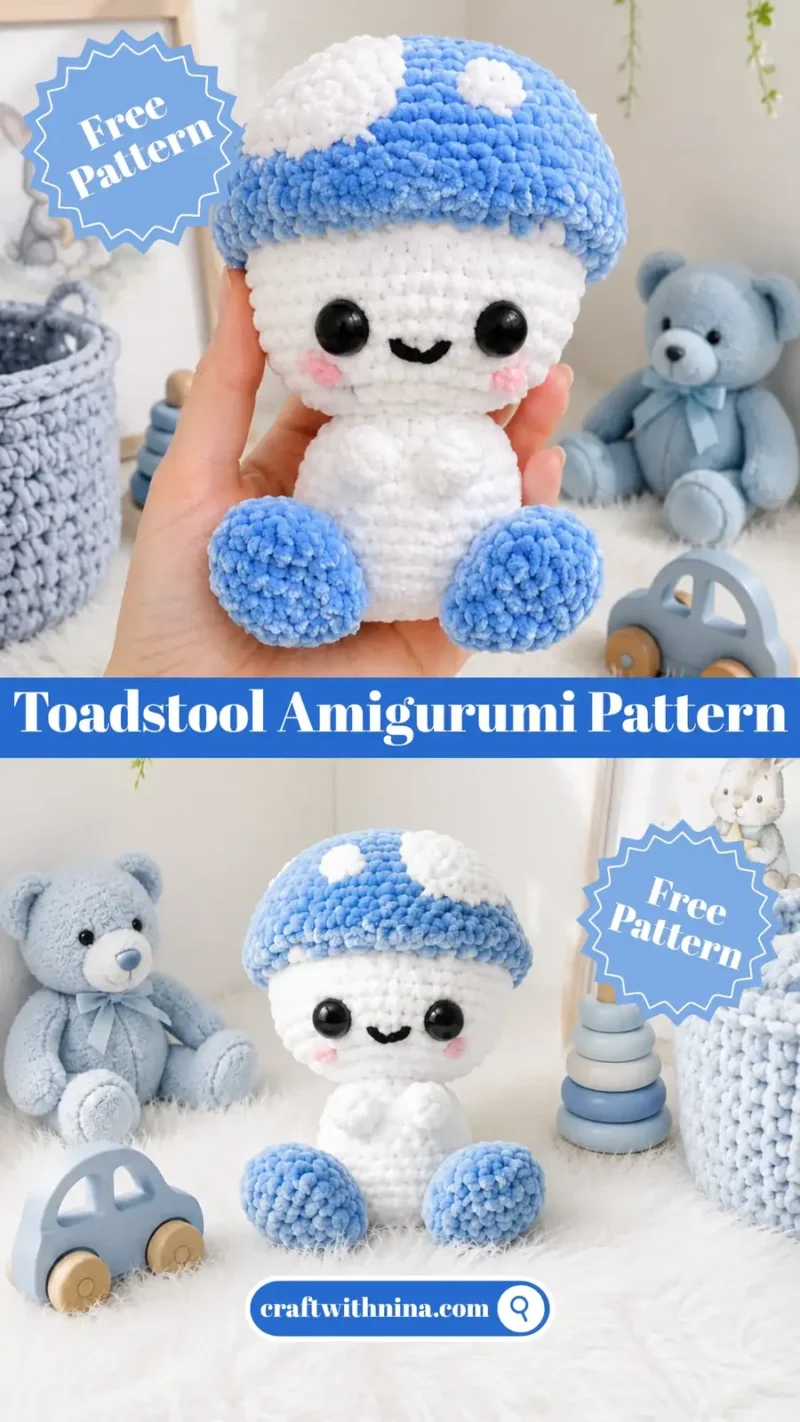 Crochet Your Own Cute Toadstool Amigurumi Friend — photo 4