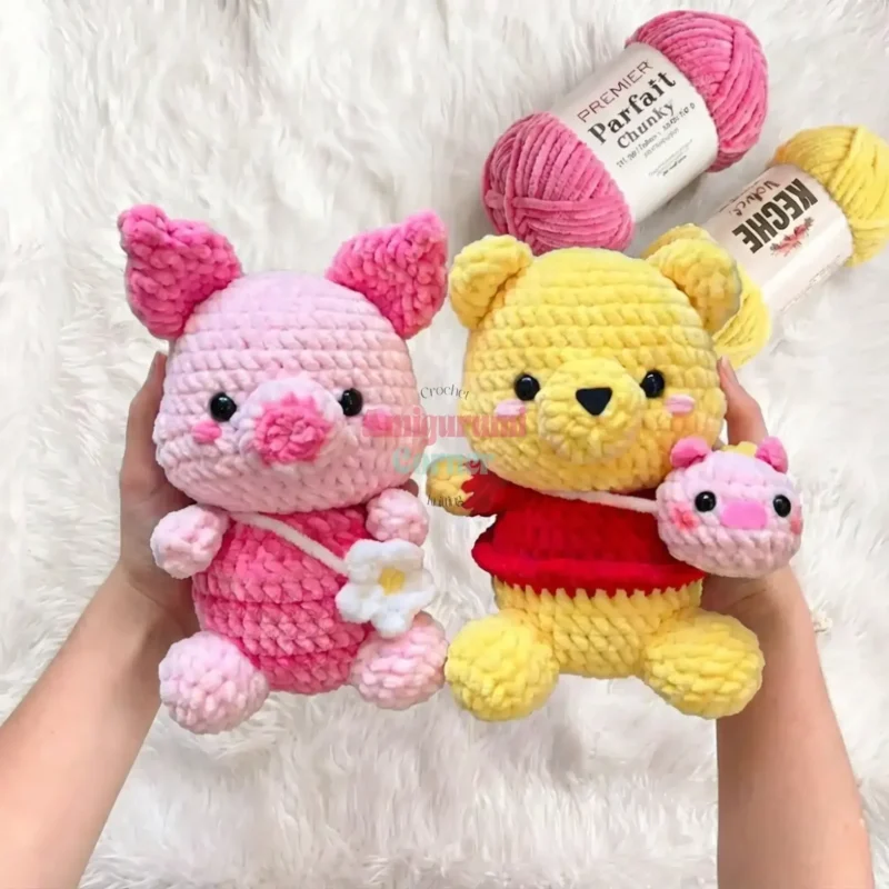 Honey bear amigurumi in standing and sitting versions — photo 2