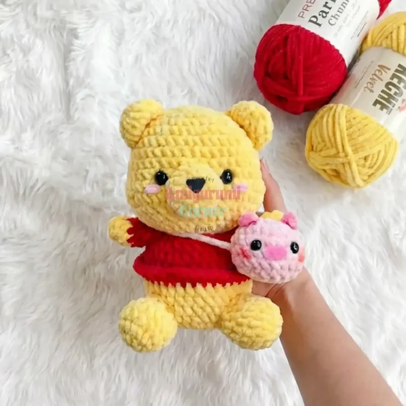 Honey bear amigurumi in standing and sitting versions — photo 3