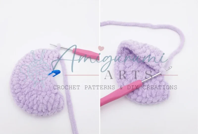 Little elephant amigurumi: trunk, ears, and tiny strawberry — photo 2