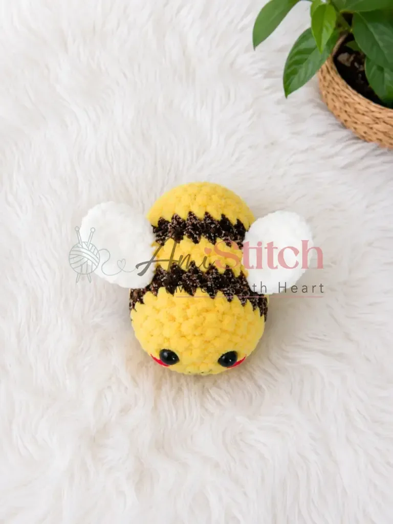 Plush bee amigurumi you can finish in one sitting β photo 3