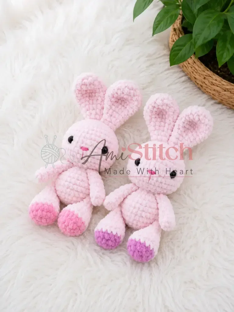 Velvet yarn crochet bunny amigurumi pattern β photo 2